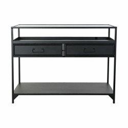 Console DKD Home Decor 8424001831364 Noir Multicouleur Métal Verre 100 x 40 x 76 cm