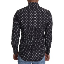Dolce & Gabbana Elegantes Langarmhemd mit Polka Dot für Männer