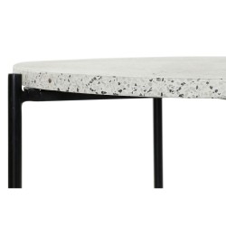 Table de Salle à Manger DKD Home Decor Pierre Fer 80 x 80 x 45 cm