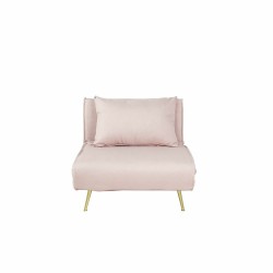 Canapé Convertible DKD Home Decor 8424001799510 Multicouleur Rose clair Métal Moderne Scandi 90 x 90 x 84 cm