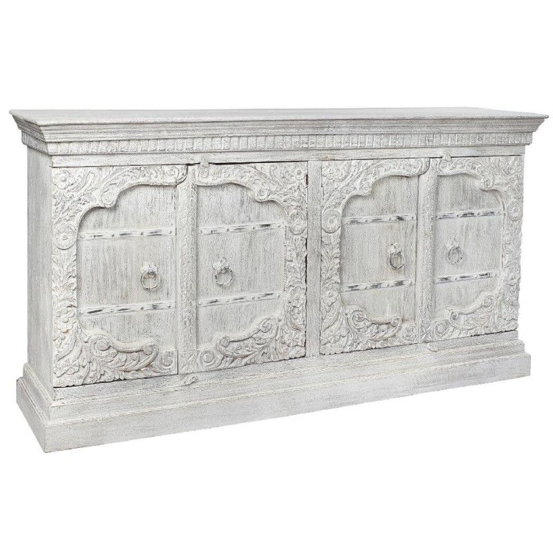 Buffet DKD Home Decor Blanc Métal Bois de manguier 190 x 43 x 100 cm