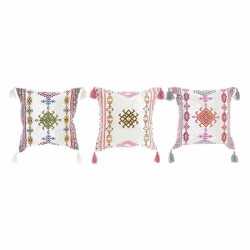 Coussin DKD Home Decor 8424001817528 Multicouleur Arabe 40 x 10 x 40 cm Frange (3 Pièces)