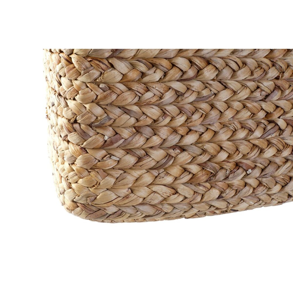 Set de basket DKD Home Decor Marron Naturel Joncs (2 Pièces)