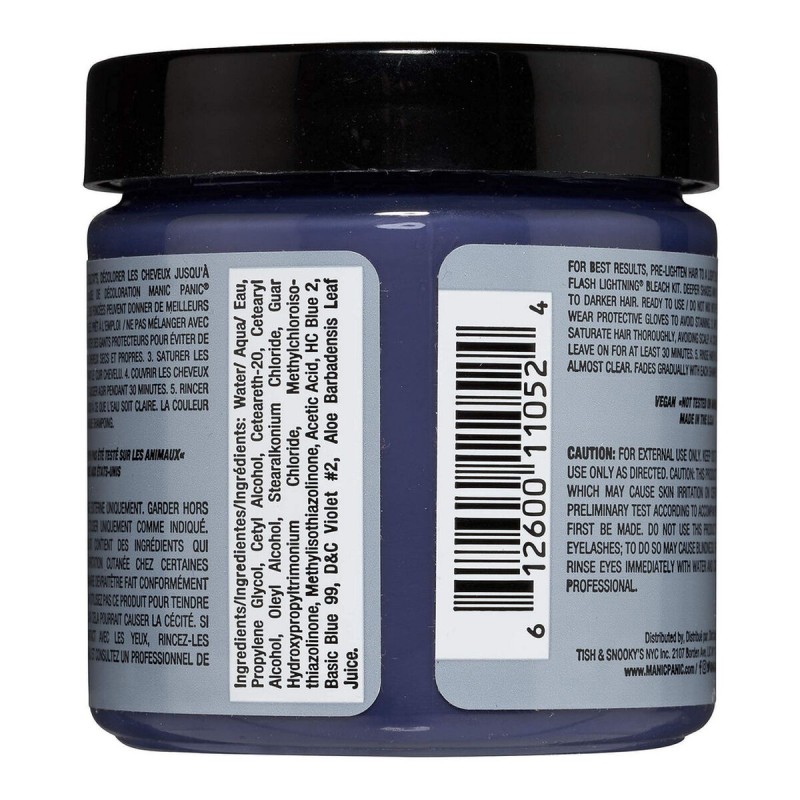 Teinture permanente Classic Manic Panic 612600110029 Blue Steel (118 ml)