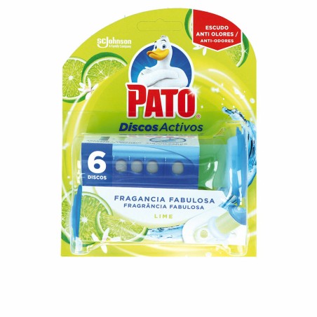 Désodorisant pour toilettes Pato Discos Activos Citron 6 Unités Désinfectant