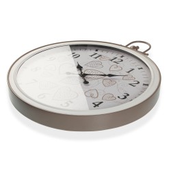 Wanduhr Versa Cozy Herzen Metall (5 x 73,5 x 60 cm)