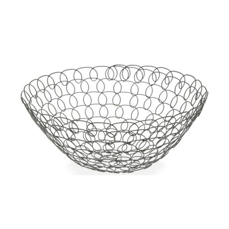 Fruit Bowl Grey Metal (28 x 12 x 28 cm)