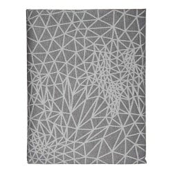 Tischdecke abstrakt Grau Jacquard Weiß (140 x 180 cm)