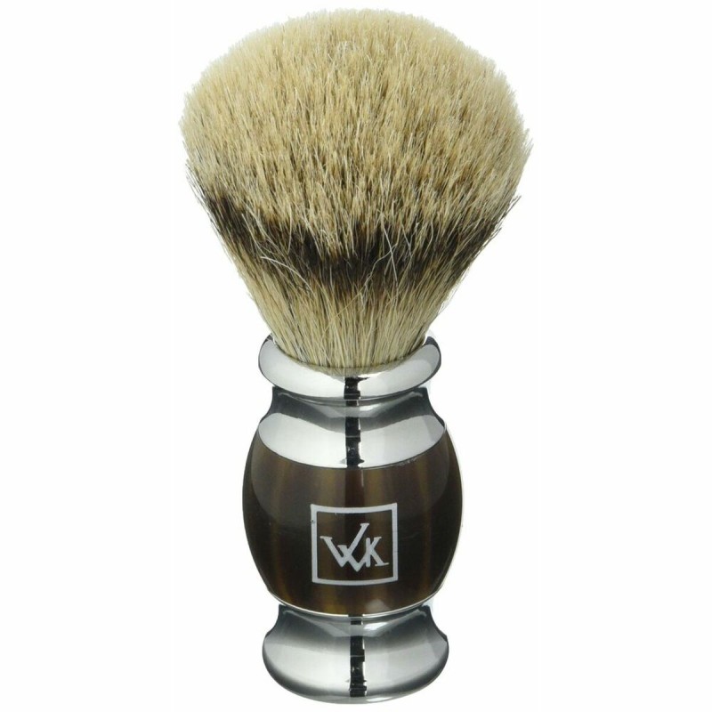 Blaireau Walkiria Marron Argenté Méthacrylate Naturel