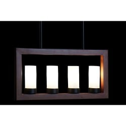 Ceiling Light DKD Home Decor Brown Aluminium Crystal (52 x 6 x 26 cm)