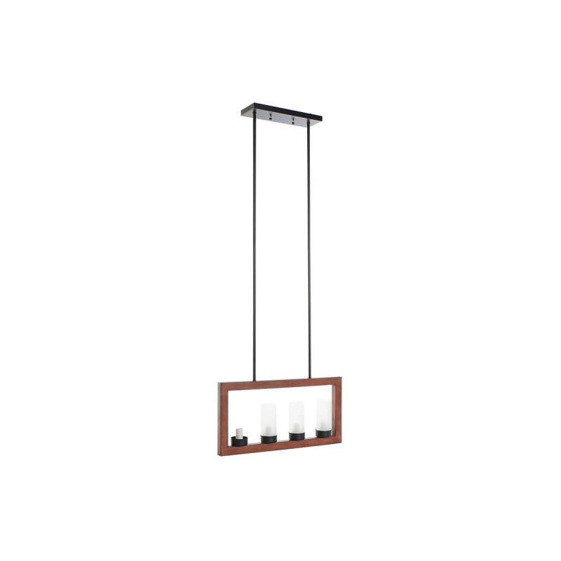 Suspension DKD Home Decor Marron Aluminium Verre (52 x 6 x 26 cm)