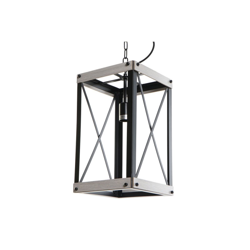 Suspension DKD Home Decor Noir Métal Marron 220 V 50 W (25 x 25 x 43 cm)