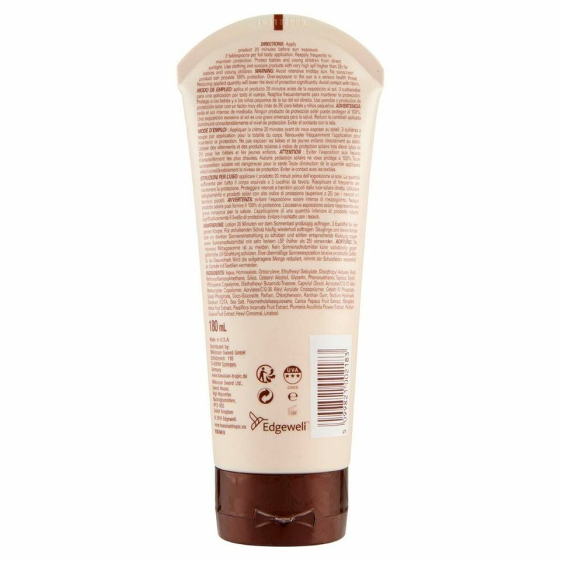 Lotion Solaire Hawaiian Tropic Aloha Care SPF 30 Matifiant (180 ml)