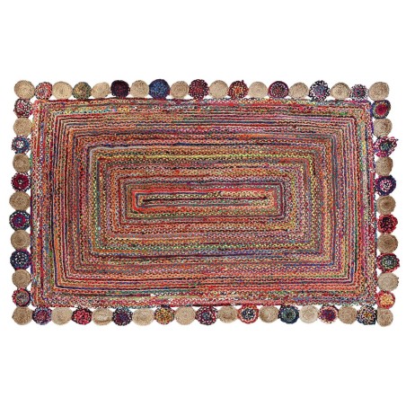 Carpet DKD Home Decor Cotton Multicolour Jute (200 x 290 x 1 cm)