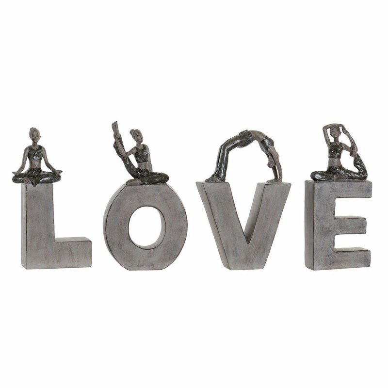 Figurine Décorative DKD Home Decor Love Résine (13 x 6 x 23 cm) (40 x 4 x 22 cm) (4 pcs)