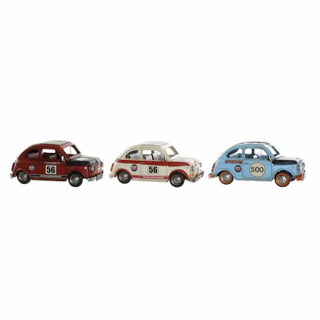 Véhicule DKD Home Decor 27 x 13 x 12 cm Voiture Vintage (3 Pièces)