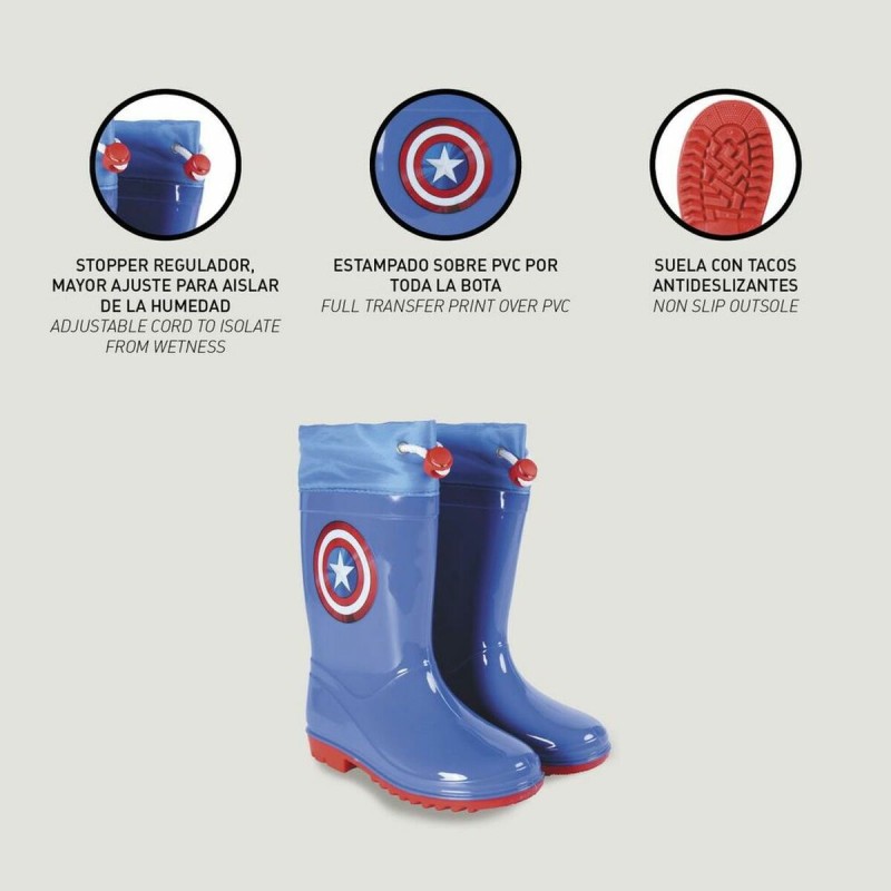 Bottes en Caoutchouc pour Enfants The Avengers Bleu