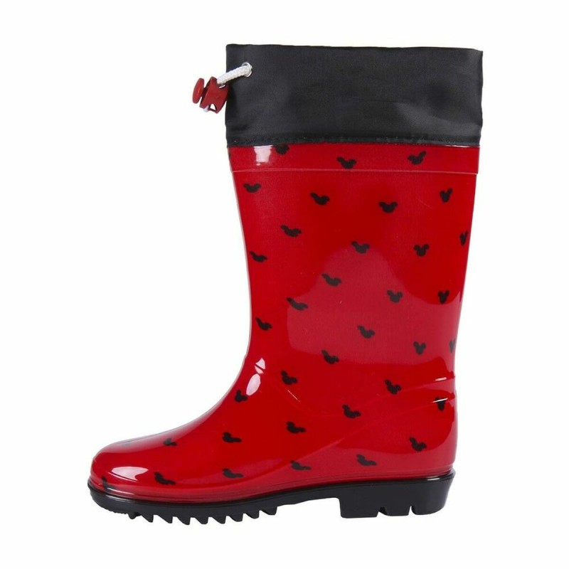 Bottes en Caoutchouc pour Enfants Mickey Mouse Rouge