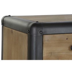 Chest of drawers DKD Home Decor Fir Metal (129 x 42 x 79 cm)