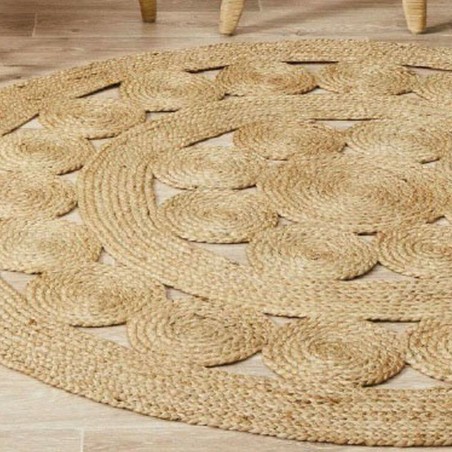 Teppich DKD Home Decor Jute (160 x 160 x 1 cm)