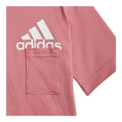 Ensemble de Sport pour Enfants Adidas Badge of Sport Summer Corail