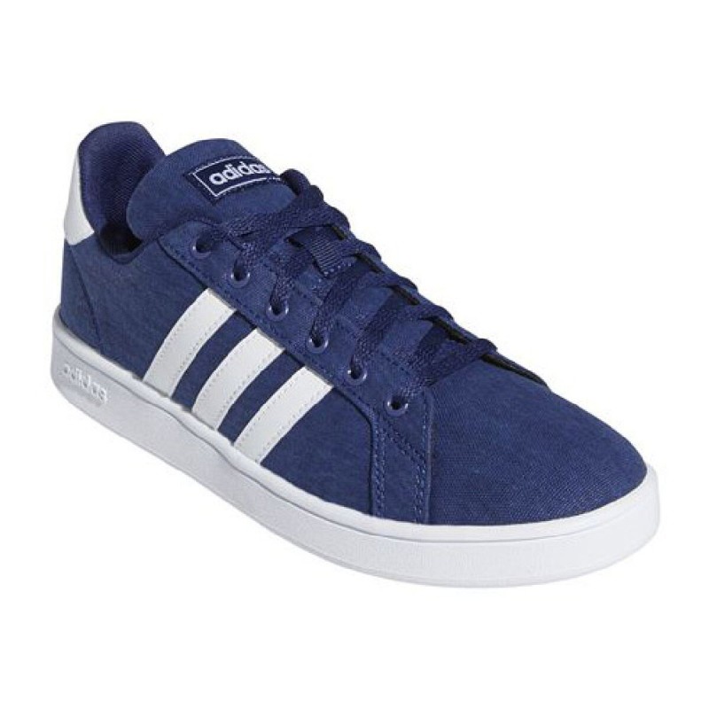 Chaussures de Sport pour Enfants Adidas Grand Court Bleu foncé