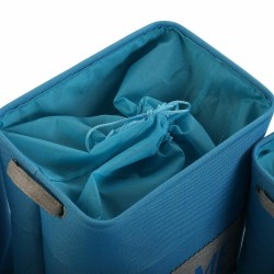 Set de basket Versa Home Bleu Textile (30 x 40 x 45 cm) (6 Pièces)