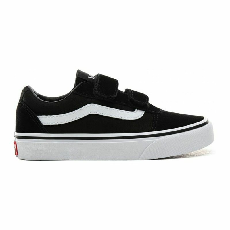 Jungen Sneaker Vans Ward V Schwarz Velcro