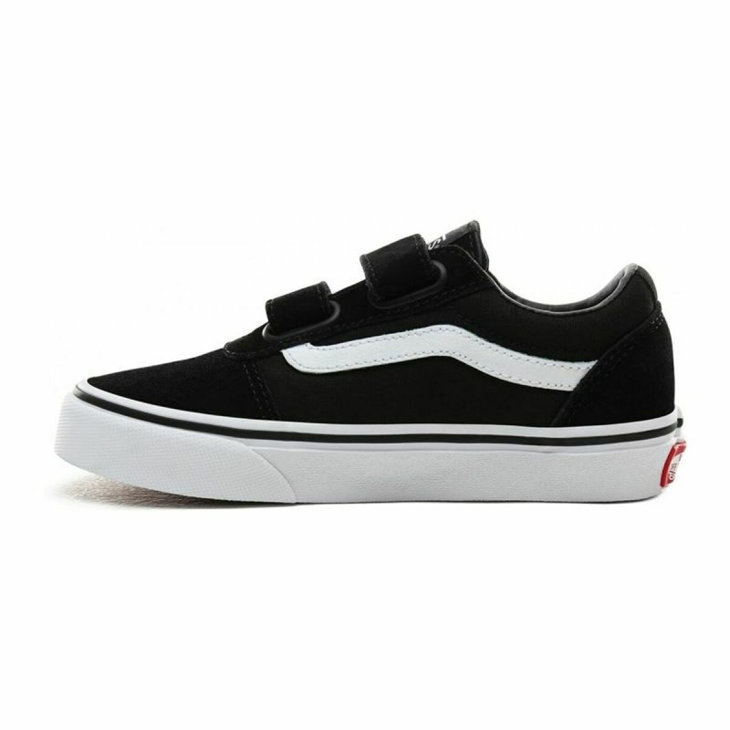 Jungen Sneaker Vans Ward V Schwarz Velcro