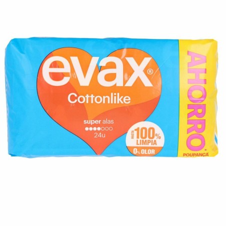 Super-Binden mit Flügeln Evax Cottonlike (24 uds)