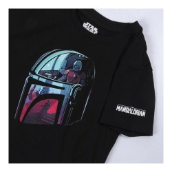 Kurzarm-T-Shirt für Kinder The Mandalorian Schwarz