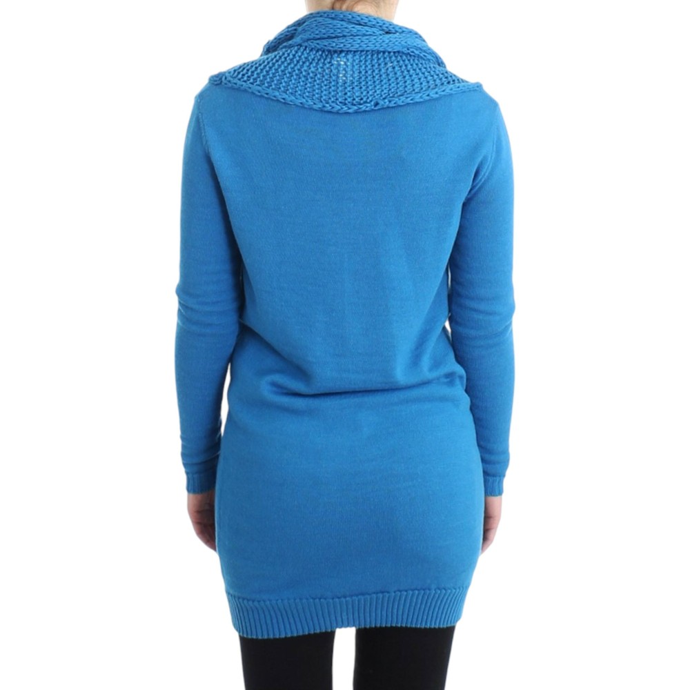 Costume National Gemütlicher blauer Strickpullover mit Rundhalsausschnitt