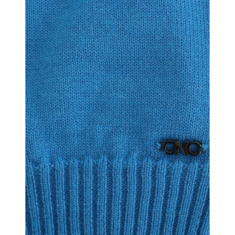 Costume National Schicker blauer Minirock mit seitlichem Reißverschluss