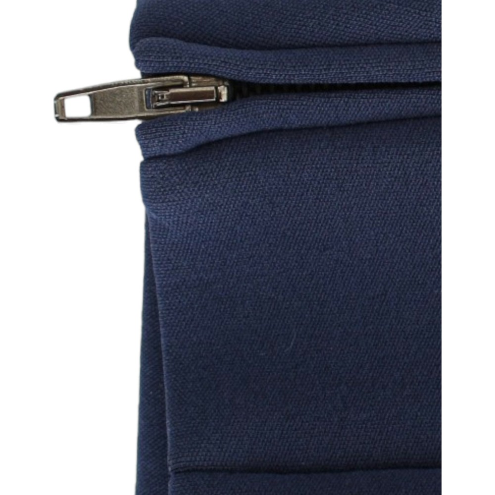 Costume National Schicker blauer Minirock mit seitlichem Reißverschluss