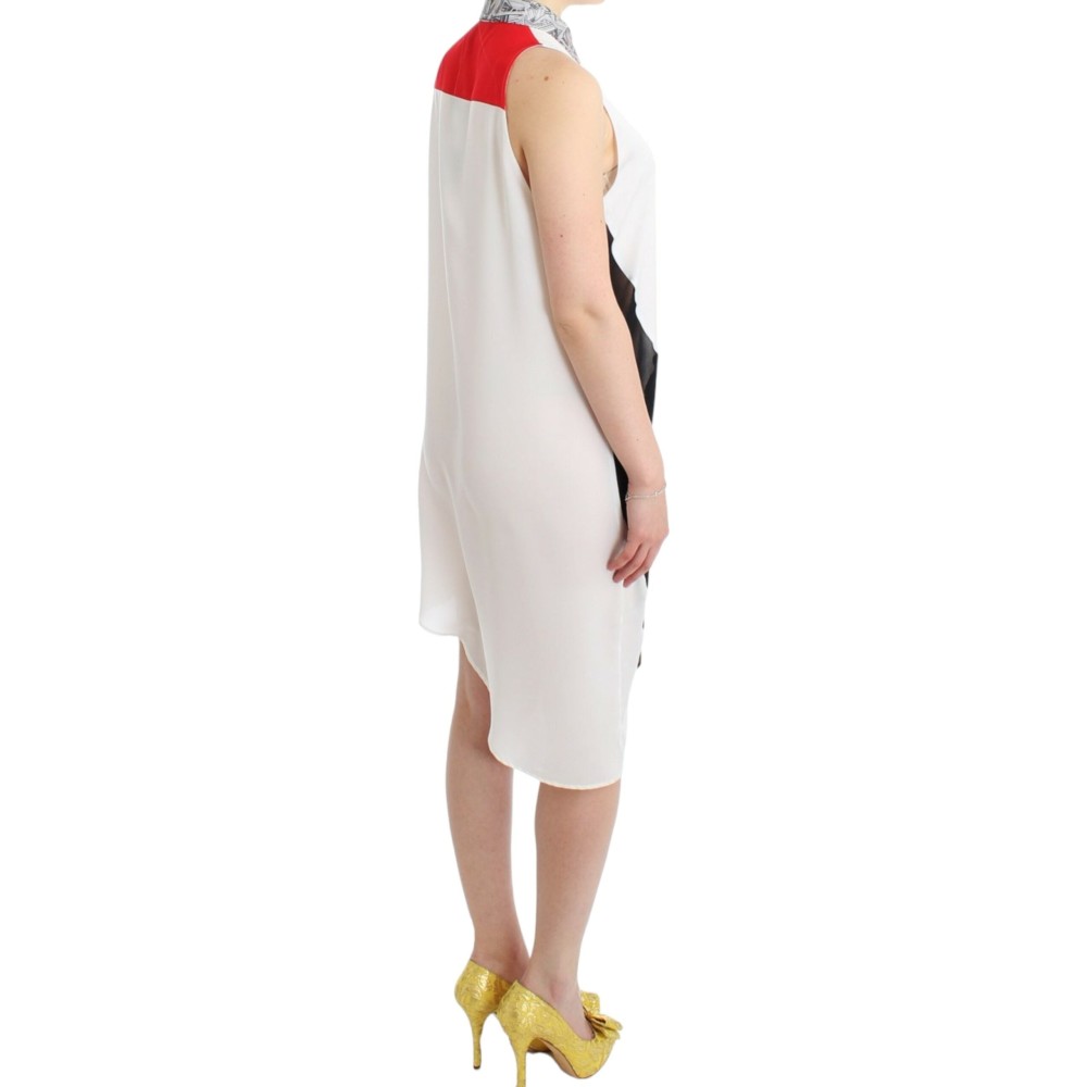 Costume National Hemdkleid mit asymmetrischem Saum und Knopfleiste