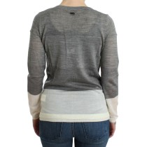 Costume National Schicke graue leichte Strickjacke