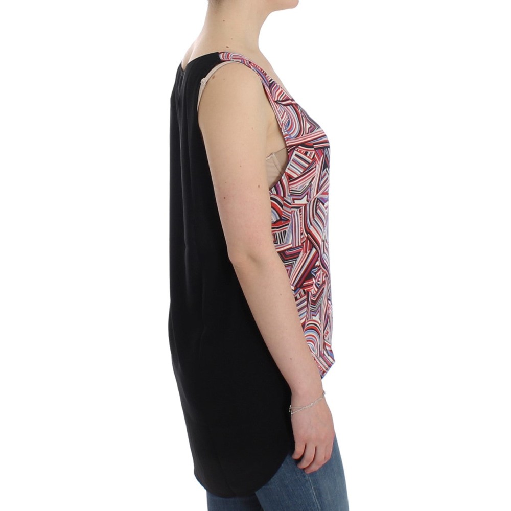 Costume National Schickes ärmelloses Multicolor-Top