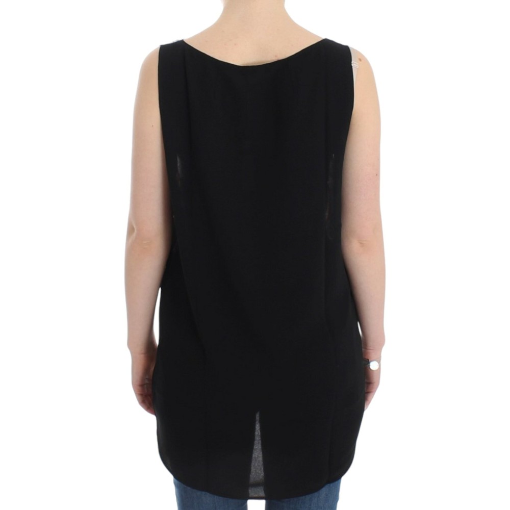 Costume National Schickes ärmelloses Multicolor-Top