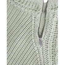Ermanno Scervino Schicker grüner Cropped Cotton Sweater
