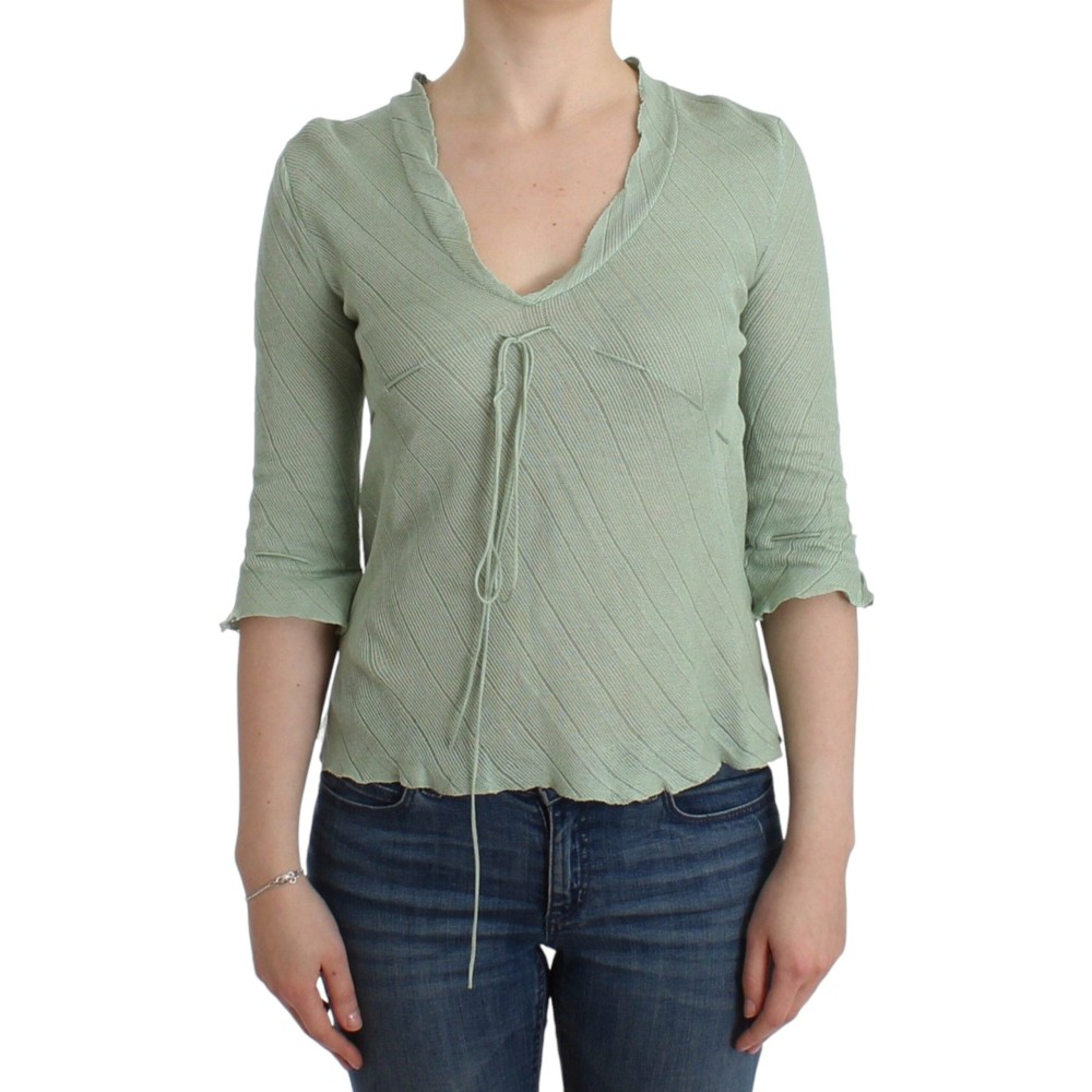 Ermanno Scervino Schickes grünes Stricktop - Ätherische Eleganz