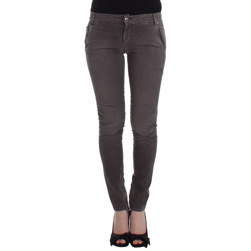 Costume National Schicker Minirock aus Wollmischung in Grau