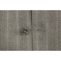 Dolce & Gabbana Elegantes gestreiftes graues Kleid Weste