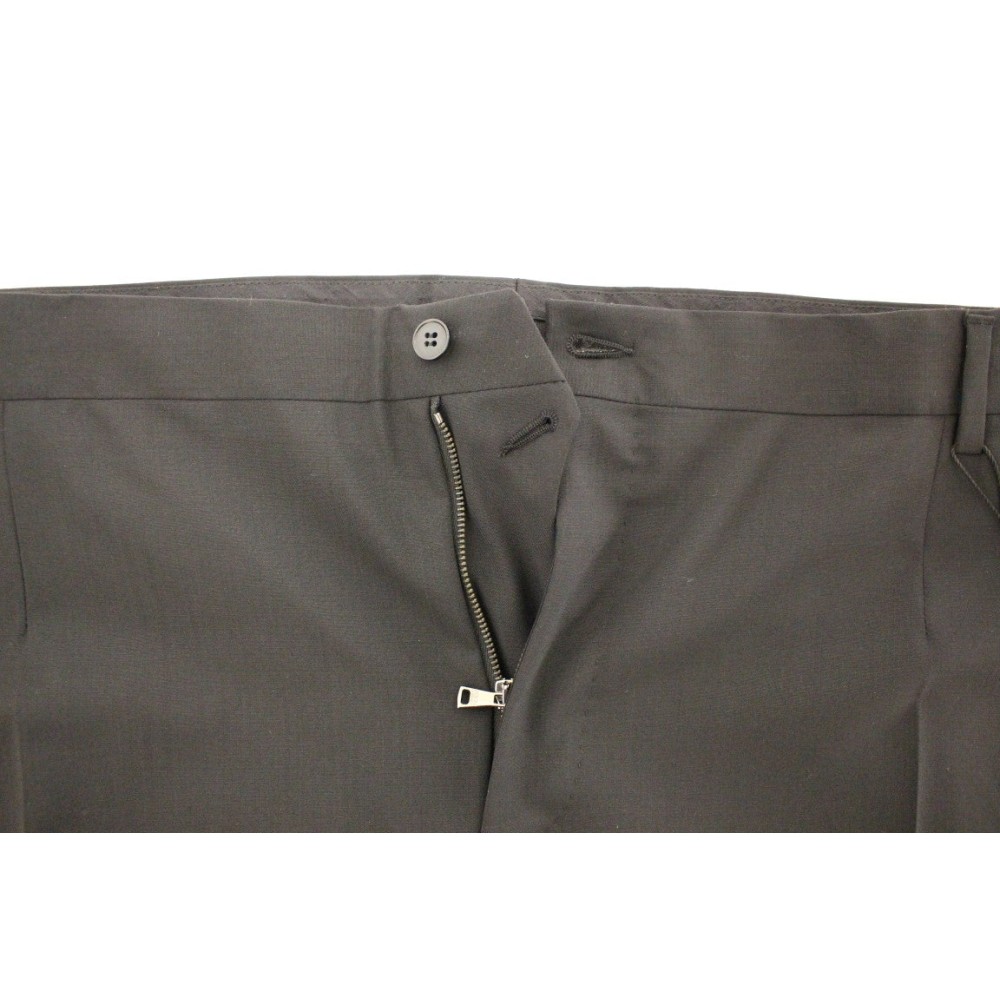 Dolce & Gabbana Elegante plissierte Hose aus schwarzer Wolle