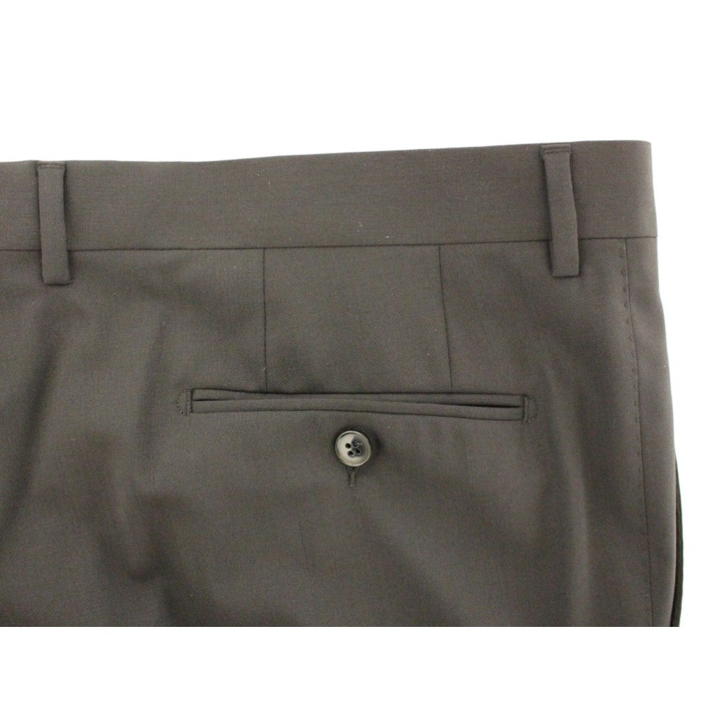 Dolce & Gabbana Elegante plissierte Hose aus schwarzer Wolle