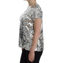 Dolce & Gabbana Enchanted Sicily Abendbluse mit Pailletten