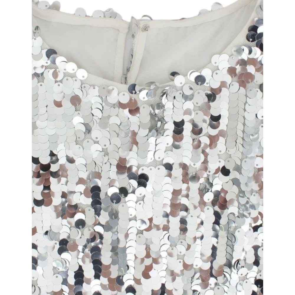 Dolce & Gabbana Enchanted Sicily Abendbluse mit Pailletten