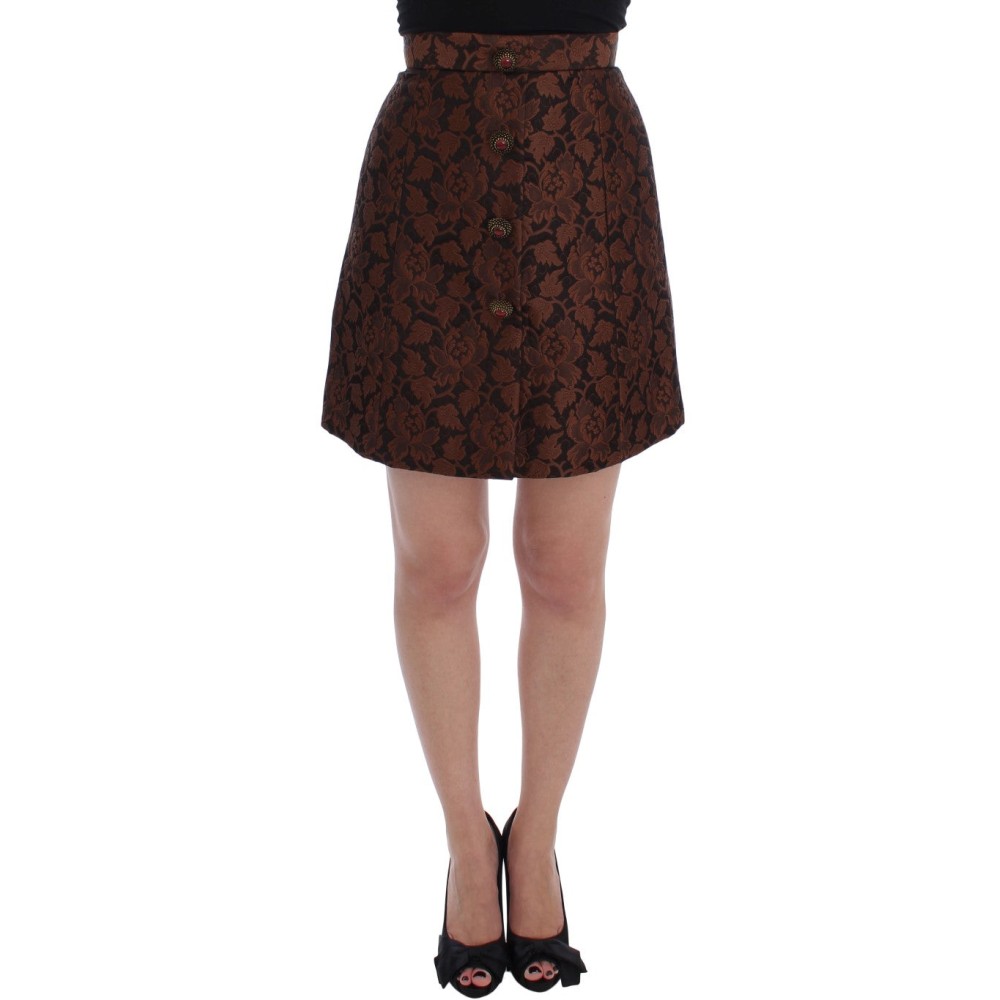 Dolce & Gabbana Eleganter Bubble Rock aus Brokat