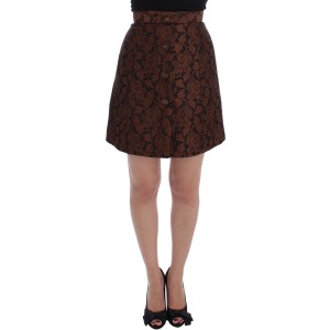 Dolce & Gabbana Eleganter Bubble Rock aus Brokat