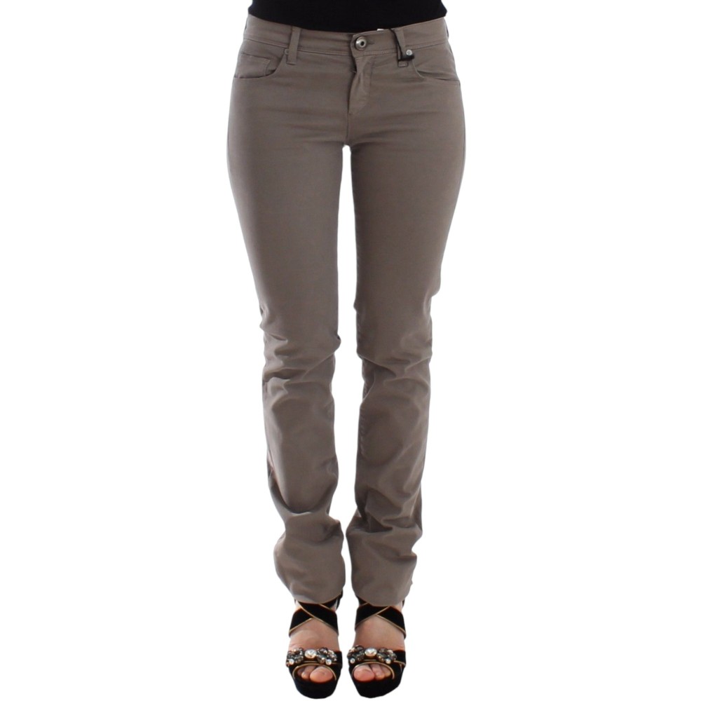 Ermanno Scervino Schicke Skinny Jeans in Taupe für den gehobenen Stil