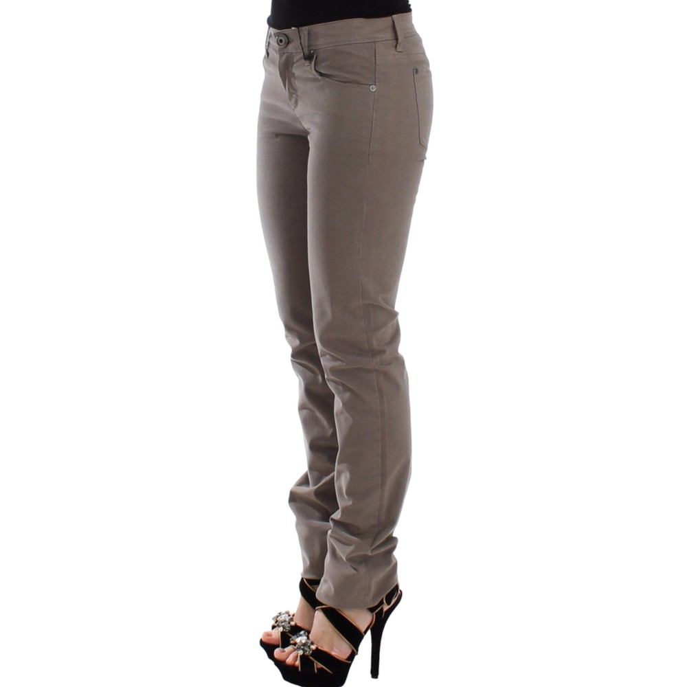 Ermanno Scervino Schicke Skinny Jeans in Taupe für den gehobenen Stil